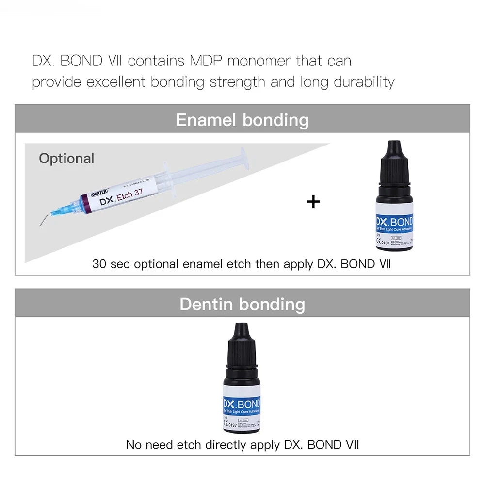 Dental Dx. Bond VII Self Etch Light Cure Adhesive Bonding