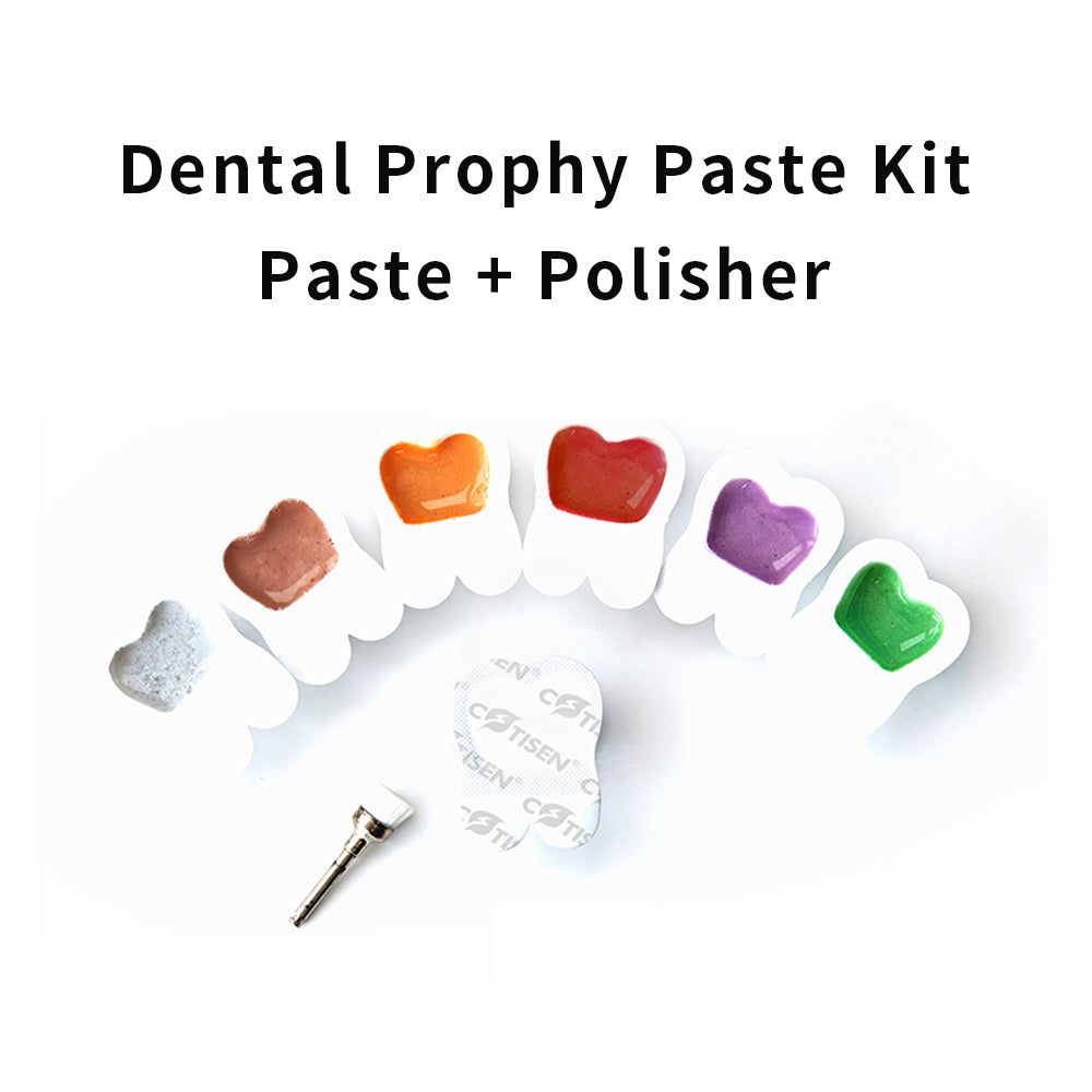 Dental Prophy Paste Polishing Kit Dentistry Polisher Brush Cup and Paste