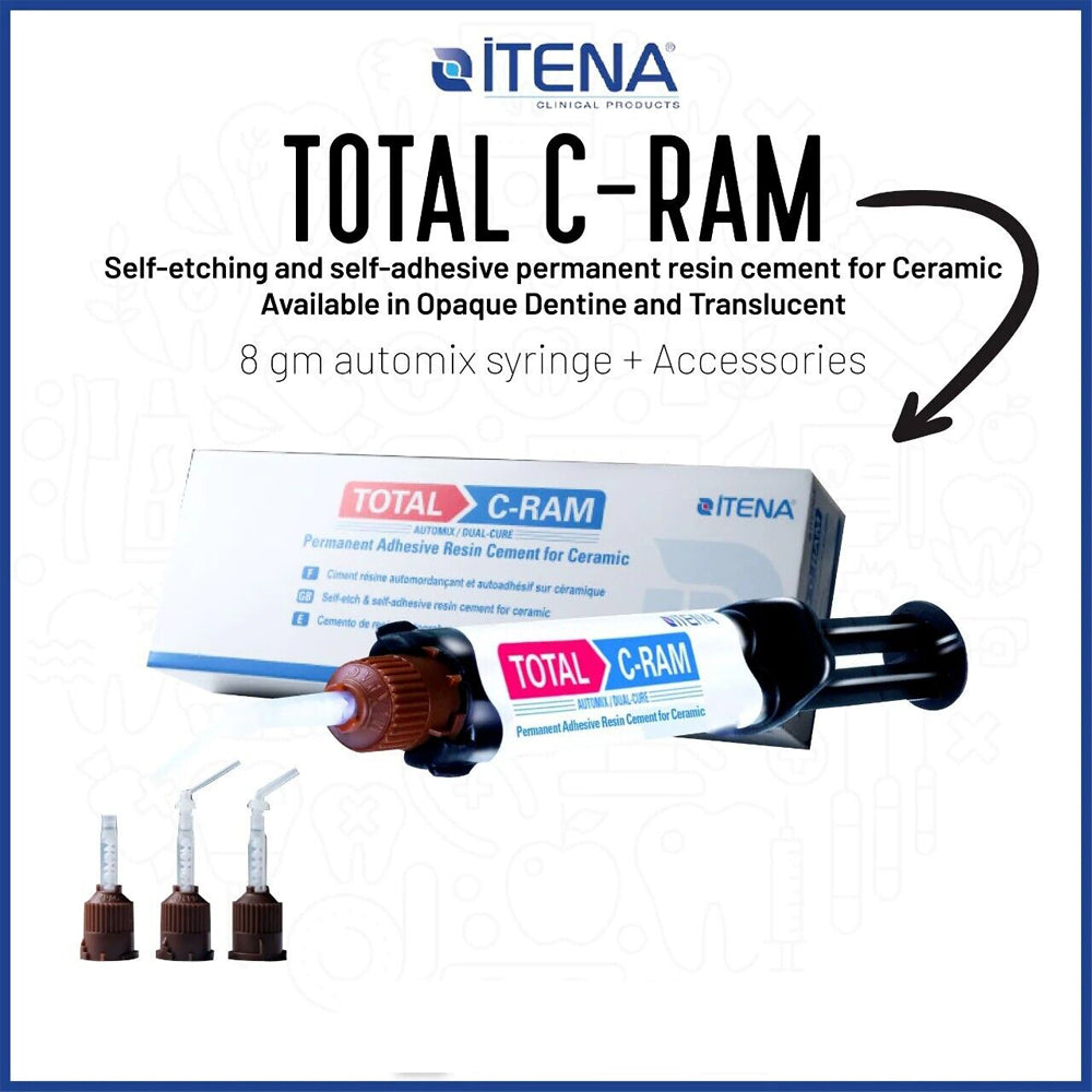 Dentistry Material Itena Total C Ram Permanent Dental Cement For Veneer Ceramic Teeth Crown Resin Self Totalcem Adhesive Dual Cure