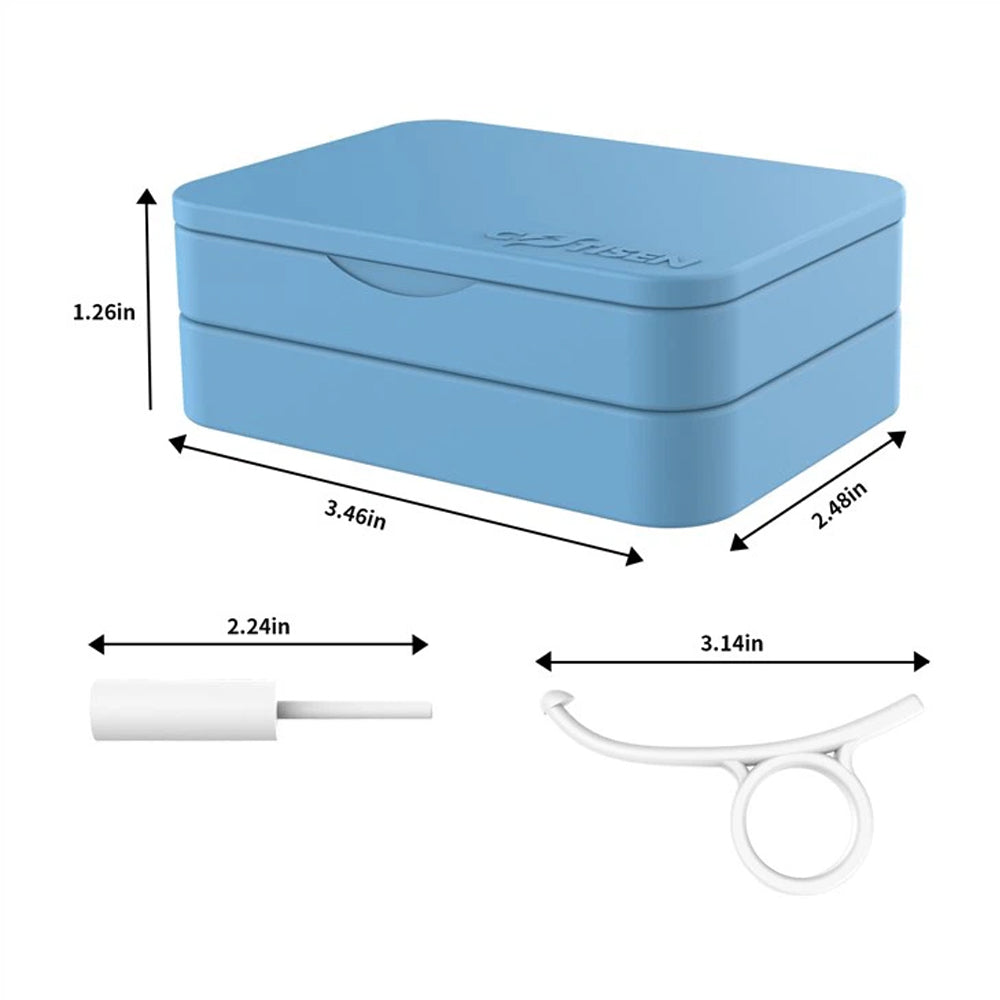 Orthodontic Retainer Box Case With Mirror Tools Appliances Aligner Clear Braces Container Storage Dental Tooth Denture Organizer