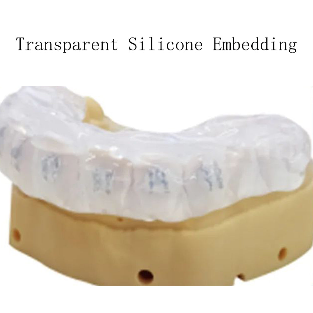 Dental Transparent Silicone Impression Material For Resin Curing Completely Clear Heavy Body