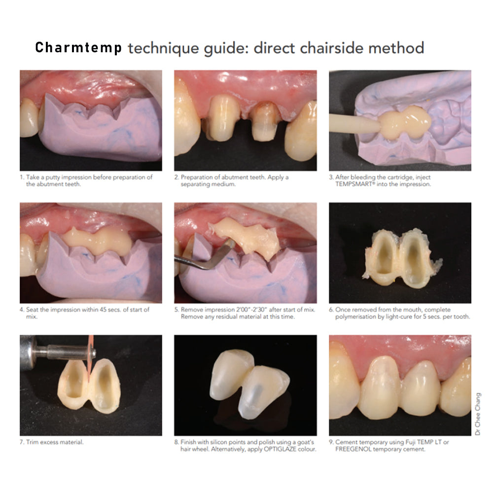 Dental Temporary Crown And Bridge Material Self Curing Resin Dentkist CharmTemp